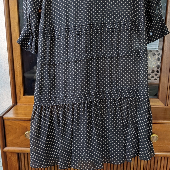 New! Coach Dot Georgette Pleated dress - Picture 9 of 11